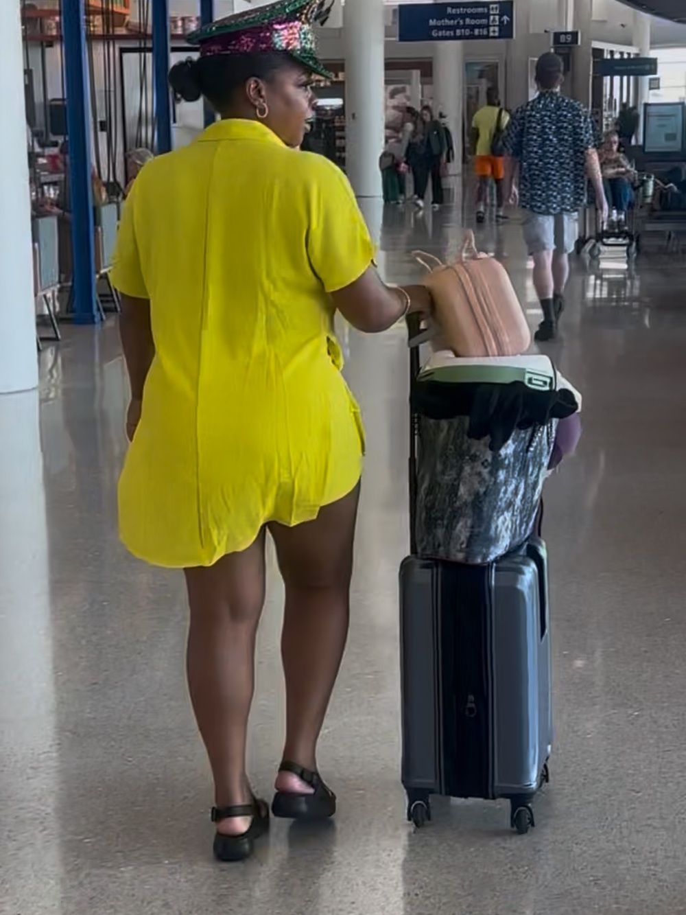 Neon Yellow Women’s Short Set - Two Piece
